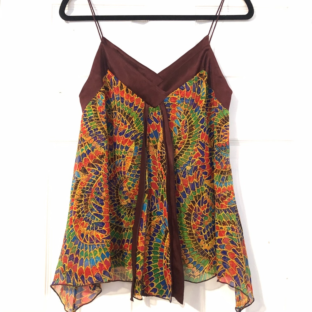 ✅ Diane Von Furstenberg Silk Tank w. Pattern